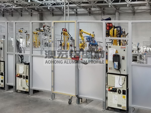 柔性屏生產(chǎn)線工業(yè)鋁型材圍欄 柔性屏生產(chǎn)線工業(yè)鋁型材圍欄